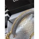 BOY Chanel FLAP BAG WITH HANDLE Python & Gold Metal High