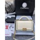 BOY Chanel FLAP BAG WITH HANDLE Python & Gold Metal High