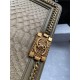 BOY Chanel FLAP BAG WITH HANDLE Python & Gold Metal High