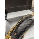 BOY Chanel FLAP BAG WITH HANDLE Python & Gold Metal High