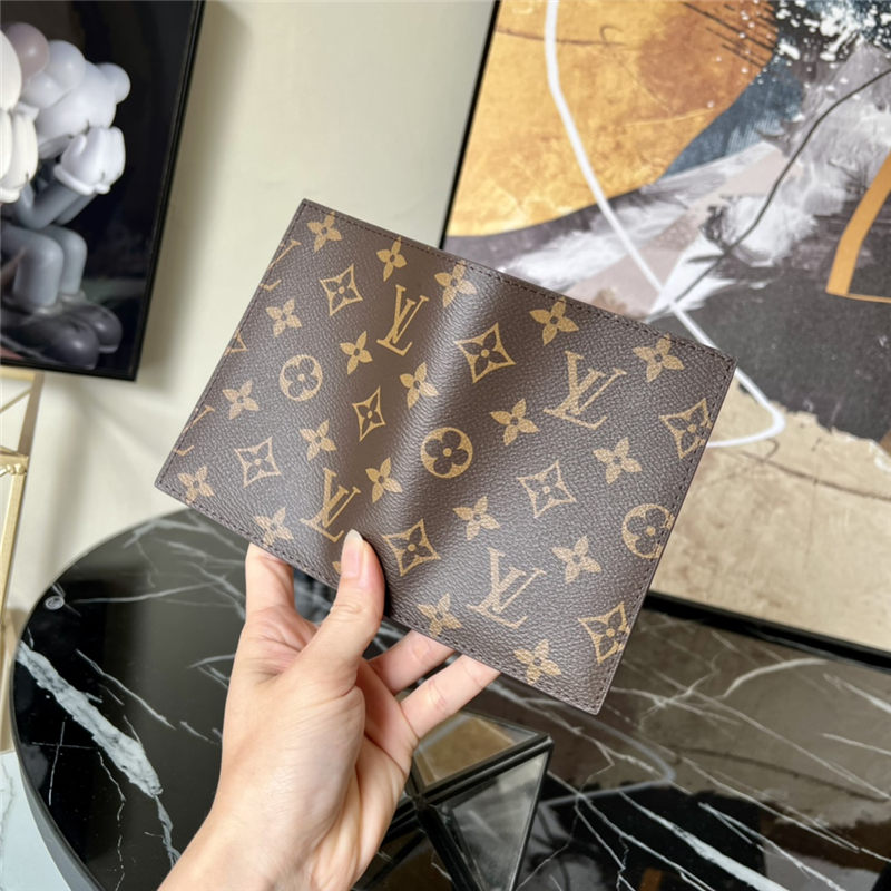 Louis Vuitton PASSPORT COVER Monogram Black High