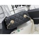 Chanel VANITY WITH CHAIN Lambskin Imitation Pearls & Gold-Tone Metal Black High