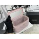 Chanel VANITY WITH CHAIN Lambskin Imitation Pearls & Gold-Tone Metal Pink High