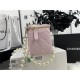 Chanel VANITY WITH CHAIN Lambskin Imitation Pearls & Gold-Tone Metal Pink High