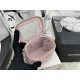 Chanel SMALL VANITY WITH CHAIN Lambskin Imitation Pearls & Gold-Tone Metal Pink High