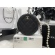 Chanel CLUTCH WITH CHAIN Lambskin Imitation Pearls & Gold-Tone Metal Black High