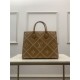 Louis Vuitton ONTHEGO MM Embroidered embossed supple grained cowhide leather M46015 High