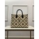 Louis Vuitton ONTHEGO MM Embroidered embossed supple grained cowhide leather M46016 High