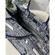 LARGE Dior BOOK TOTE Toile de Jouy Embroidery Blue High