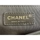 Chanel FLAP BAG WITH TOP HANDLE Grained Calfskin & Gold-Tone Metal AS3653 Green A