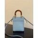 MINI SUNSHINE SHOPPER leather Mini-bag Light blue High