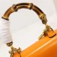 Gucci Bamboo 1947 mini top handle bag Yellow Leather 686864 High