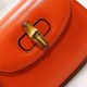 Gucci Bamboo 1947 mini top handle bag Orange-Red Leather 686864 High