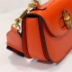 Gucci Bamboo 1947 mini top handle bag Orange-Red Leather 686864 High