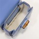 Gucci Bamboo 1947 mini top handle bag Blue Leather 686864 High