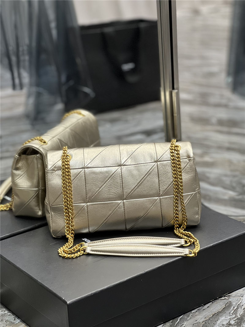 JAMIE MEDIUM "CARRÉ RIVE GAUCHE" IN LAMBSKIN Gold High