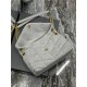 LOULOU PUFFER MEDIUM BAG IN QUILTED JERSEY AND SMOOTH LEATHER High