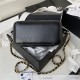 Chanel VANITY WITH CHAIN AP2805 Lambskin & Gold-Tone Metal Black A