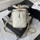 Chanel VANITY WITH CHAIN AP2805 Grained Calfskin & Gold-Tone Metal White A