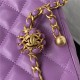 SMALL HOBO HANDBAG Lambskin & Gold-Tone Metal AS3259 Purple A