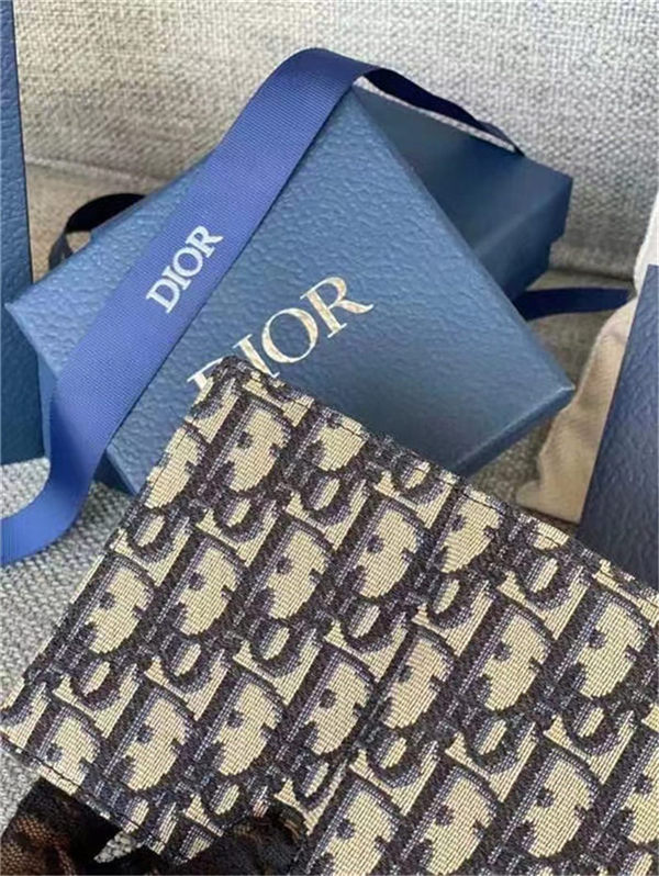 Dior Card Case Dior Oblique Jacquard High