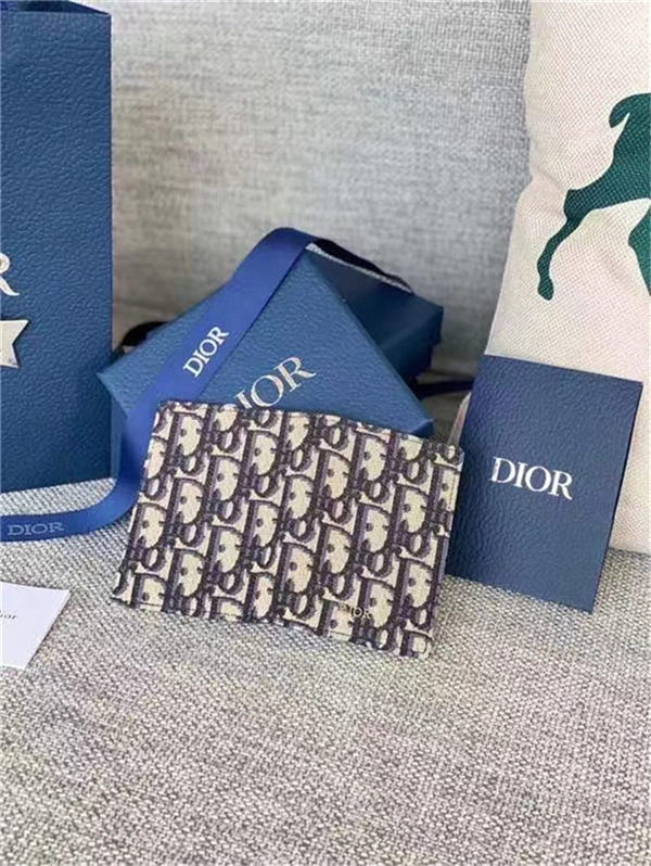 Dior Card Case Dior Oblique Jacquard High