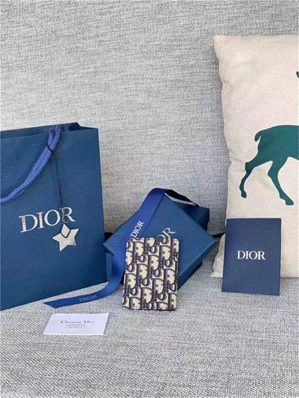 Dior Card Case Dior Oblique Jacquard High