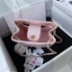 Chanel BUCKET BAG AS3176 Grained Calfskin Gold-Tone Metal Pink A