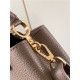 Louis Vuitton CAPUCINES MINI Taurillon Taupe M58718 High