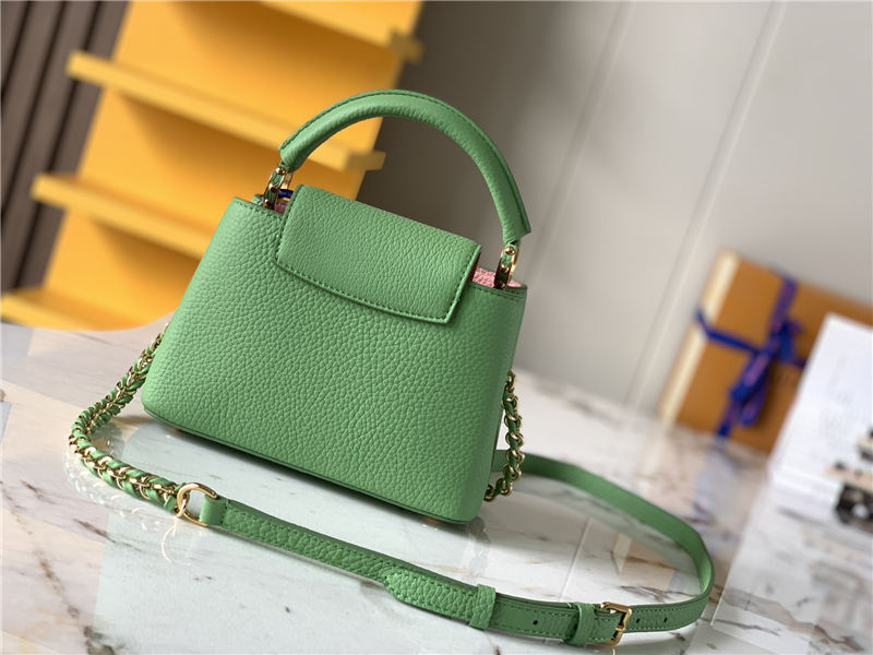 Louis Vuitton CAPUCINES MINI Taurillon Green M59709 High