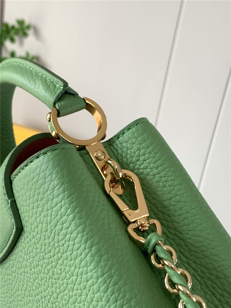 Louis Vuitton CAPUCINES MINI Taurillon Green M59709 High