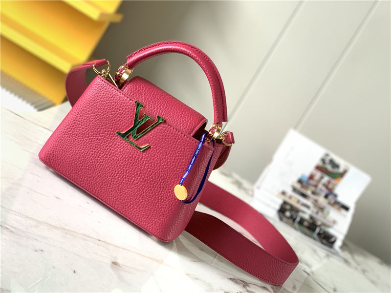 Louis Vuitton CAPUCINES MINI Taurillon Dk-Fuchsia M58718 High