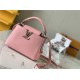 Louis Vuitton CAPUCINES MINI Taurillon/Lizard Pink M94048 High