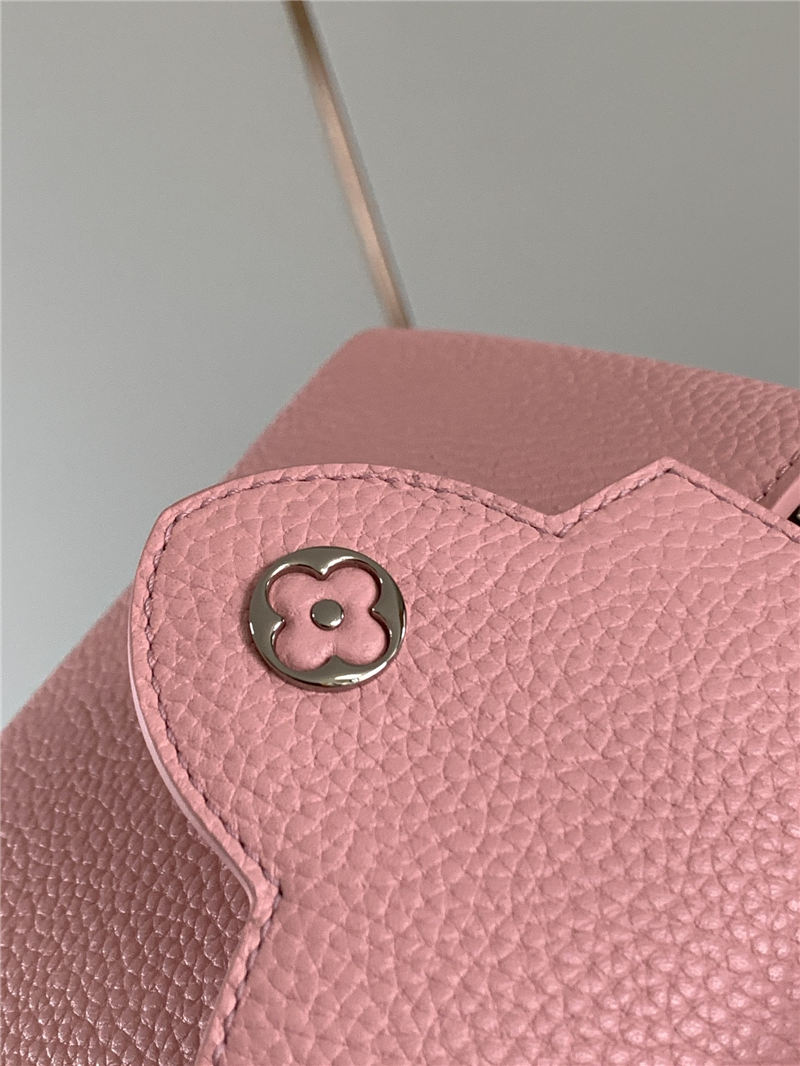 Louis Vuitton CAPUCINES MINI Taurillon/Lizard Pink M94048 High