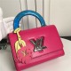 Louis Vuitton TWIST MM Epi Leather M56112 Fuchsia High