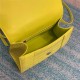 WOMEN'S HOURGLASS SMALL TOP HANDLE BAG Crocodile Yellow High