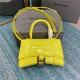 WOMEN'S HOURGLASS XS TOP HANDLE BAG Crocodile Yellow High