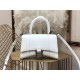 WOMEN'S HOURGLASS XS TOP HANDLE BAG Leather White High