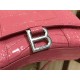 WOMEN'S HOURGLASS XS TOP HANDLE BAG Crocodile Pink High