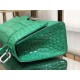 WOMEN'S HOURGLASS XS TOP HANDLE BAG Crocodile Green High