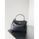 WOMEN'S RODEO MINI HANDBAG smooth calfskin Black Silver-Metal High