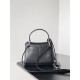 WOMEN'S RODEO MINI HANDBAG smooth calfskin Black Silver-Metal High