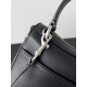 WOMEN'S RODEO MINI HANDBAG smooth calfskin Black Silver-Metal High