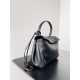 WOMEN'S RODEO MINI HANDBAG smooth calfskin Black Silver-Metal High