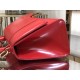 WOMEN'S HOURGLASS SMALL TOP HANDLE BAG Leather Red High