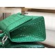 WOMEN'S HOURGLASS SMALL TOP HANDLE BAG Crocodile Green High