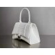 WOMEN'S HOURGLASS XS TOP HANDLE BAG Crocodile White High