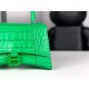 WOMEN'S HOURGLASS SMALL TOP HANDLE BAG Crocodile Green High