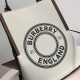 Small Logo Graphic Cotton Canvas Peggy Bucket Bag High