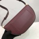 Small Leather Olympia Bag Burgundy High